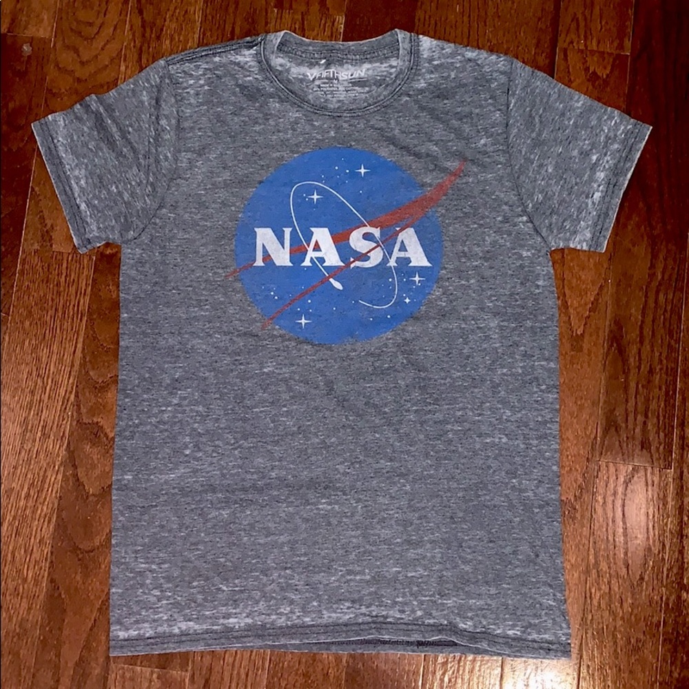 distressed NASA tee shirt